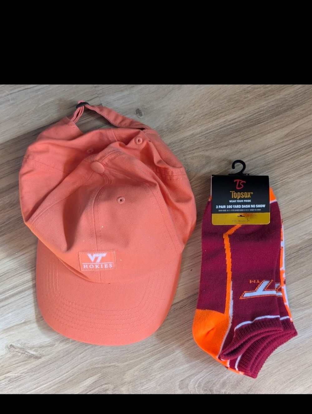Virginia Tech Hokies Cap and Socks SetUnisex